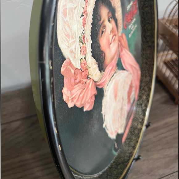 Vintage Coca Cola Advertisement Tray / 1914 Reproduction Print Coca Cola Ad Tray - Picture 4 of 6